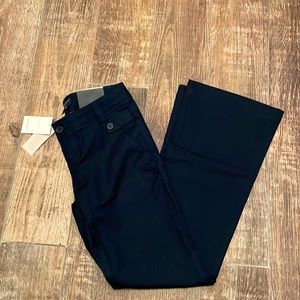 NWT Banana republic factory 0petite navy blue flare pants